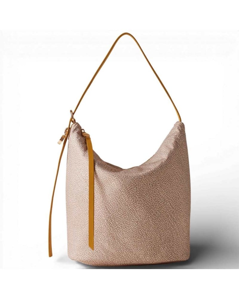 BORBONESE Bucket Bag M. Sand/Saffron | PoppinsBags
