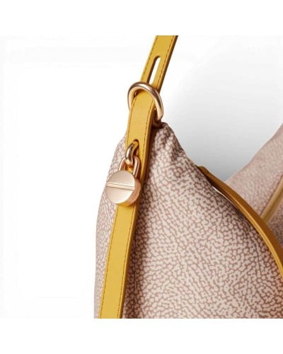 BORBONESE Bucket Bag M. Sand/Saffron | PoppinsBags