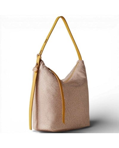 BORBONESE Bucket Bag M. Sand/Saffron | PoppinsBags