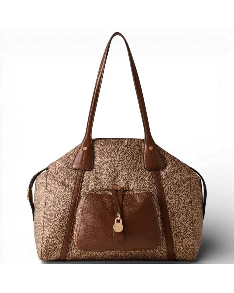 Bolso Shopping M. BORBONESE Beige/Marrón | PoppinsBags