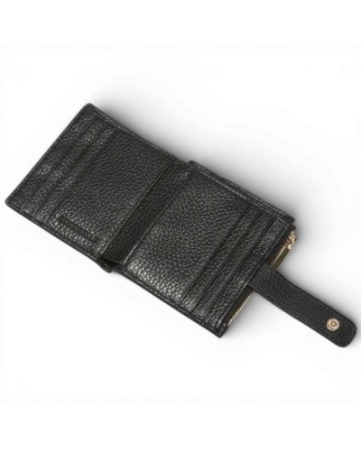 Coccinelle Metallic Soft Geldbörse Damen Schwarz aus Leder