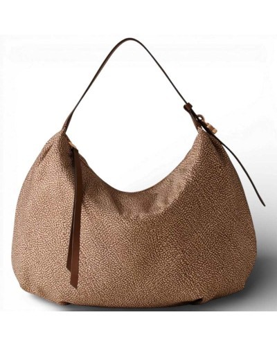 Bolso Hobo M. BORBONESE Beige/Marrón | PoppinsBags