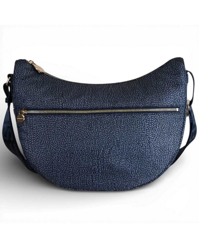 Bolso Luna Bag Middle BORBONESE Tejido Reciclado OP Azul