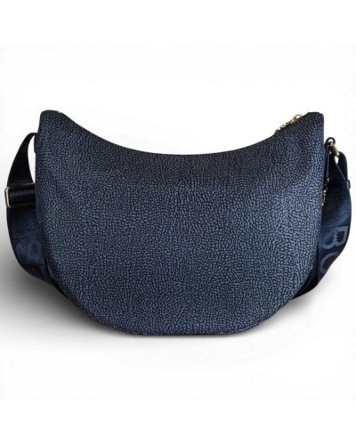 Bolso Luna Bag Middle BORBONESE Tejido Reciclado OP Azul