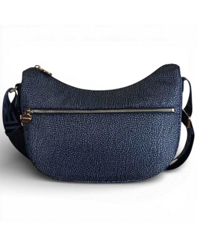 Bolso Luna Bag Small BORBONESE Tejido Reciclado OP Azul
