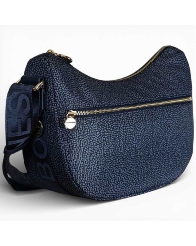 Bolso Luna Bag Small BORBONESE Tejido Reciclado OP Azul