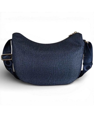 Bolso Luna Bag Small BORBONESE Tejido Reciclado OP Azul