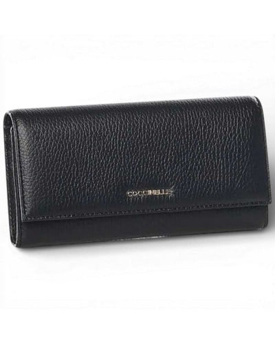 Coccinelle Metallic Soft Geldbörse Damen Schwarz aus