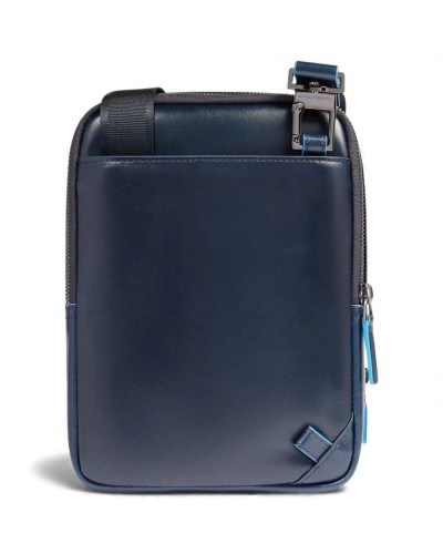 Piquadro Blue Square Crossbody Bag Men Night Blue