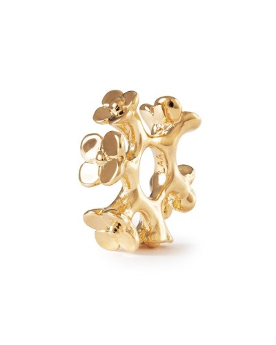 Trollbeads Corona de Flores, bañada en oro | PoppinsBags
