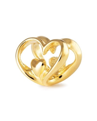 Trollbeads Heart to Heart, gold-plated | PoppinsBags