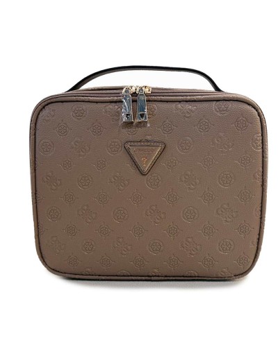 GUESS Beauty case WILDER TRAVEL Damen Braun | PoppinsBags