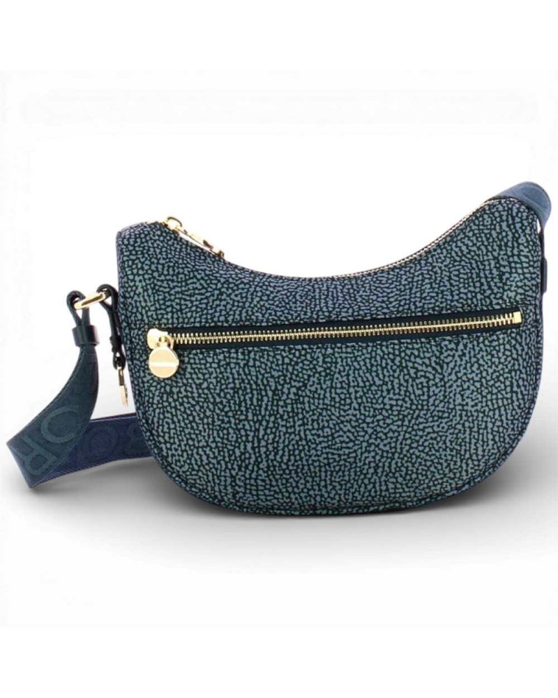 Bolso Luna Bag Mini BORBONESE Tejido Reciclado OP Azul