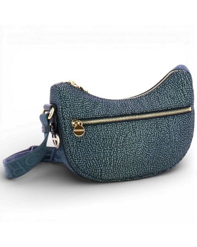 Bolso Luna Bag Mini BORBONESE Tejido Reciclado OP Azul