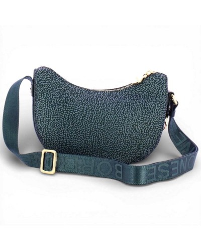 Bolso Luna Bag Mini BORBONESE Tejido Reciclado OP Azul
