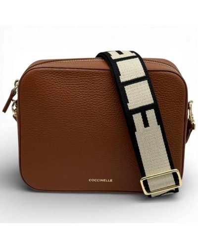 Coccinelle Tebe Umhängetasche Damen Cognac aus