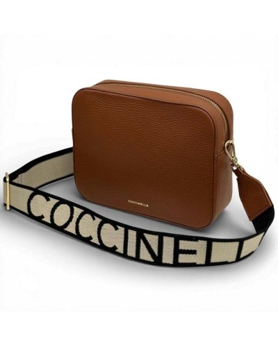 Coccinelle Tebe Umhängetasche Damen Cognac aus