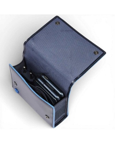 Piquadro Foldable Ladestation Etui Unisex Blau aus