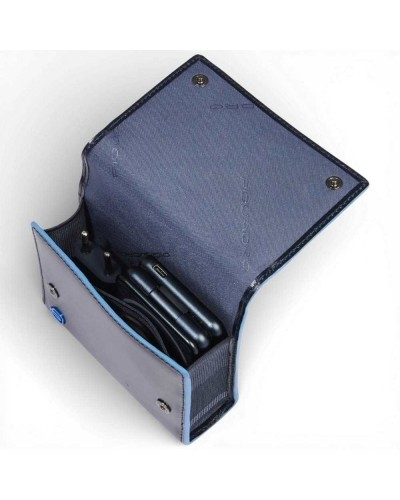 Piquadro Foldable Ladestation Etui Unisex Blau aus