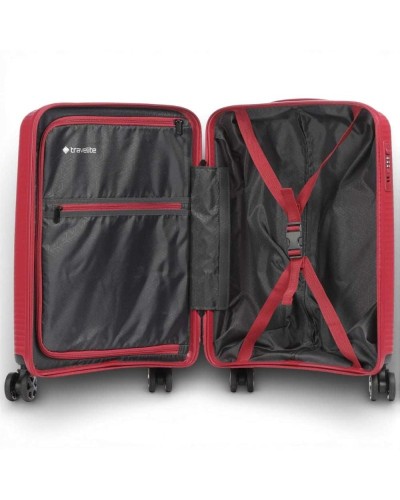 Travelite Air Stripe Trolley S Unisex Red in