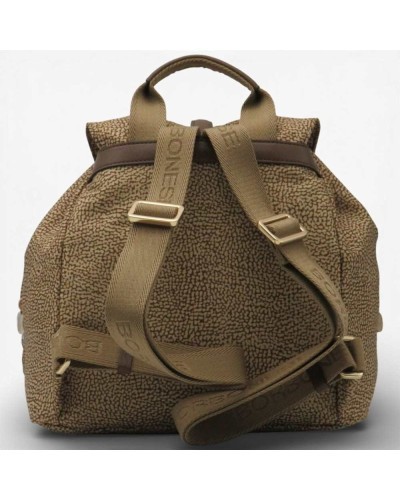 Zaino BORBONESE Beige/Marrone | PoppinsBags