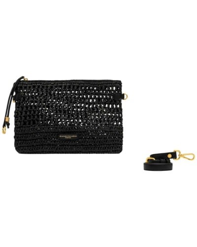 Gianni Chiarini Bolso Nefeli Mujer Negro en Tejido y