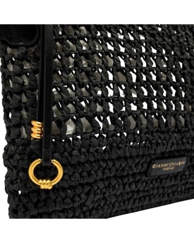 Gianni Chiarini Bolso Nefeli Mujer Negro en Tejido y