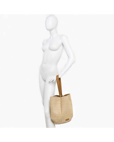 Gianni Chiarini Bolso Lily Mujer Natural-Cuero en Tejido y