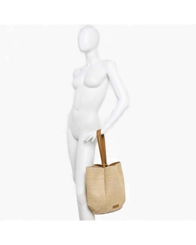 Gianni Chiarini Bolso Lily Mujer Natural-Cuero en Tejido y