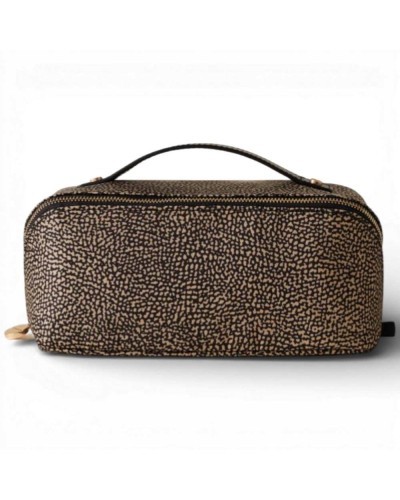 BORBONESE Beauty Case with Handle Recycled Fabric