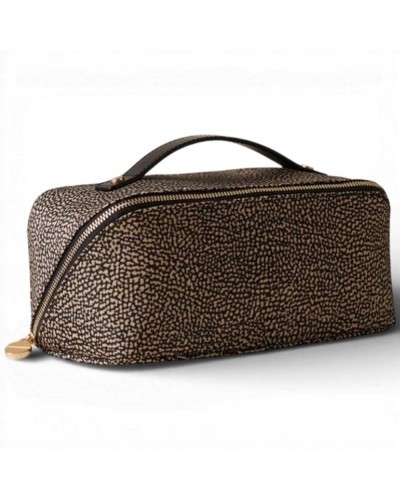 BORBONESE Beauty Case with Handle Recycled Fabric