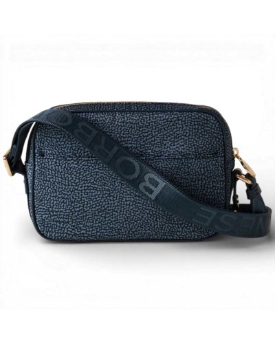 BORBONESE Camera Case Bag S. Recycled Fabric OP Lapis