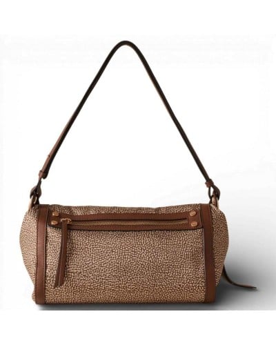 BORBONESE Umhängetasche S. Beige/Braun | PoppinsBags