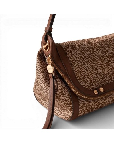 BORBONESE Umhängetasche S. Beige/Braun | PoppinsBags