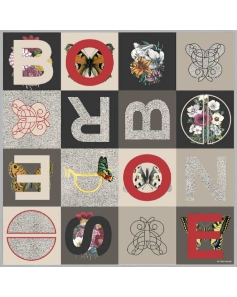 BORBONESE Seidentuch Color Block 90x90 OP