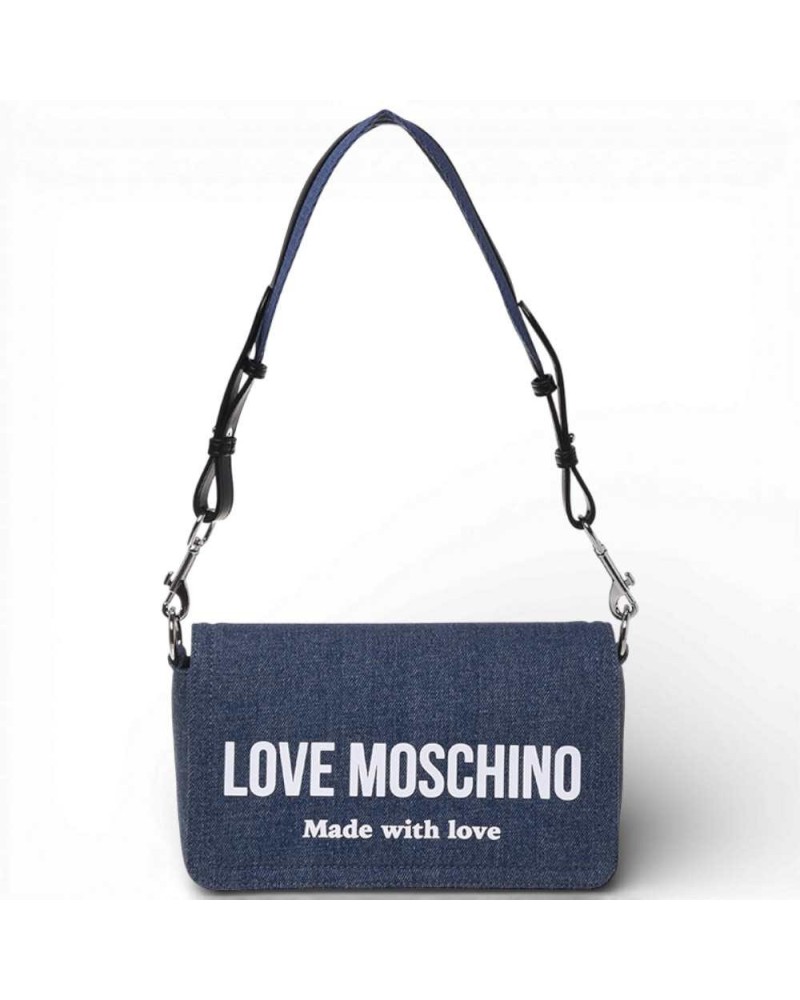 Love Moschino Borsa Denim Donna Blu in Tessuto | PoppinsBags