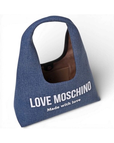 Love Moschino Denim Tasche Damen Blau aus