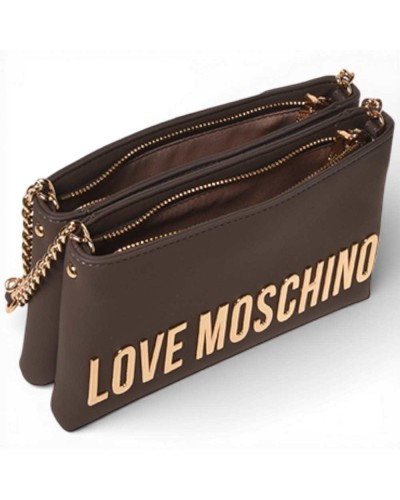Love Moschino Grs Bag Women Mud-Grey Synthetic | PoppinsBags