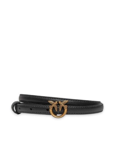 Cintura PINKO love berry Donna Pelle Nero | PoppinsBags