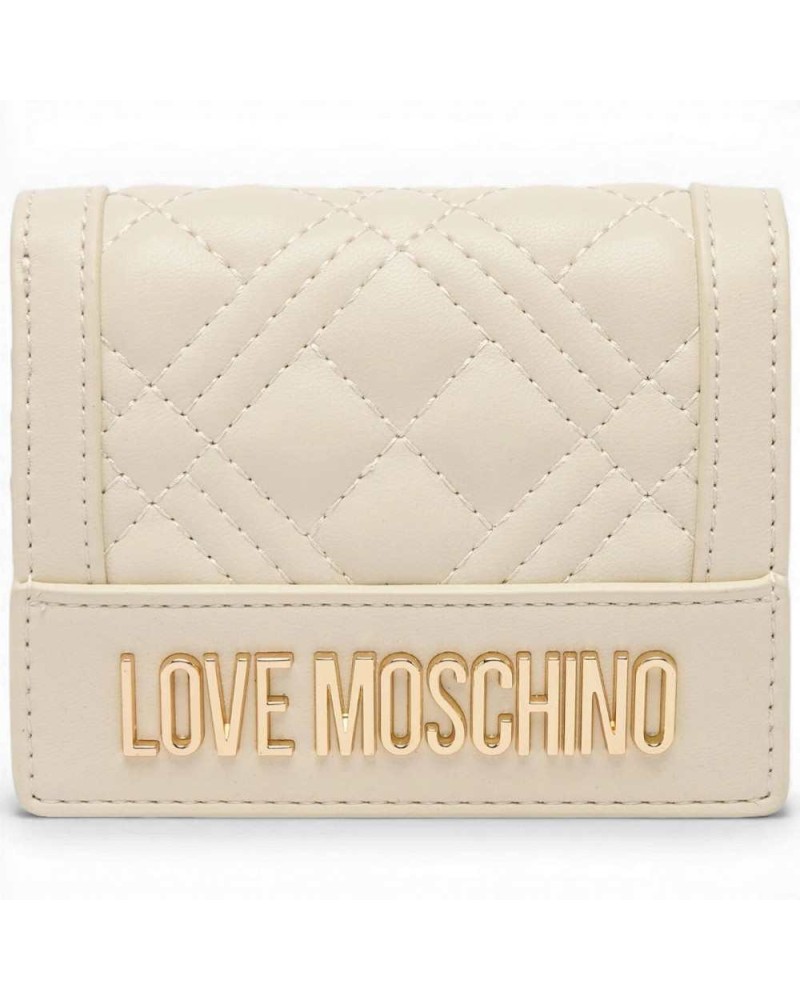 Love Moschino Quilted Portemonnaie Damen Elfenbein aus