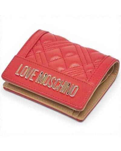 Love Moschino Quilted Portemonnaie Damen Rot aus