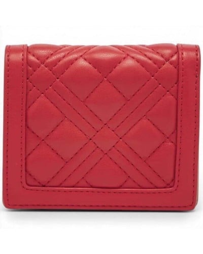 Love Moschino Quilted Portemonnaie Damen Rot aus
