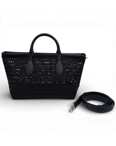 Gianni Chiarini Bolso Mashup Mujer Negro en Tejido y