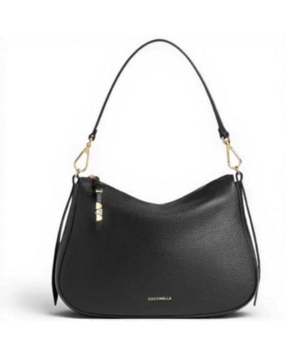 Coccinelle Handbag Women Black Grained Leather | PoppinsBags