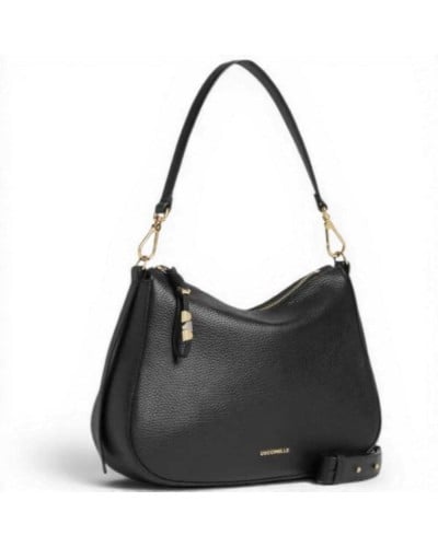Coccinelle Handbag Women Black Grained Leather | PoppinsBags