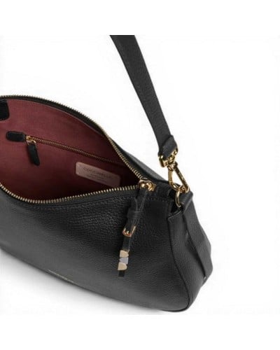 Coccinelle Handbag Women Black Grained Leather | PoppinsBags