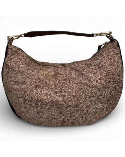 Bolso Hobo M. BORBONESE Beige/Marrón | PoppinsBags