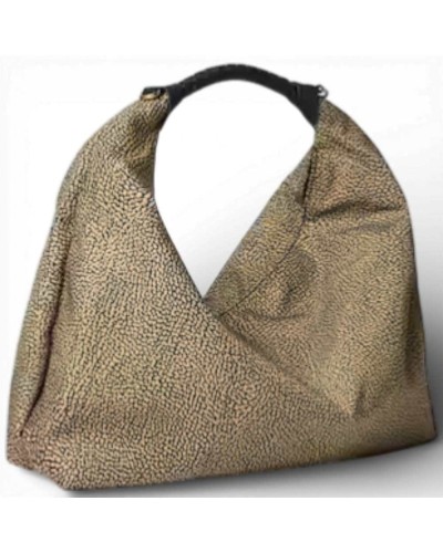 BORBONESE Hobo-Tasche M. OP Natur/Schwarz | PoppinsBags
