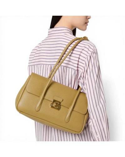 Coccinelle Borsa a mano C-Me Lock Bag Donna Seagrass in