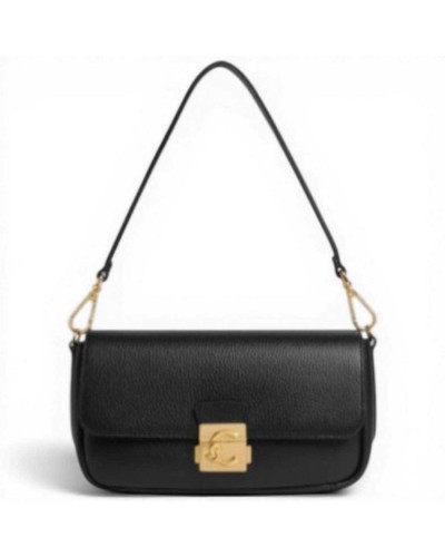 Coccinelle Borsa a mano C-Me Lock Medium Donna Noir in